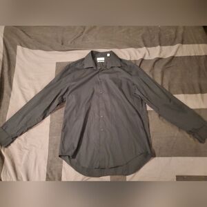 Calvin Klein Slim Fit Long Sleeve Button Down Collared Shirt